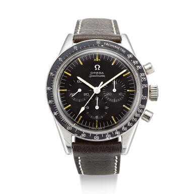 View full screen - View 1 of Lot 2194. OMEGA | SPEEDMASTER “ED WHITE” PRO MOONWATCH, REFERENCE 105.003-63 A STAINLESS STEEL CHRONOGRAPH WRISTWATCH, CIRCA 1966" | 奧米茄 | Speedmaster ""Ed White"" Pro Moonwatch 型號105.003-63 精鋼計時腕錶,機芯編號20522156,約1966年製".