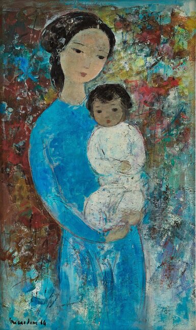 View full screen - View 1 of Lot 752. Vu Cao Dam 武高談 | Mother and Child 母與子.