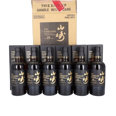 View full screen - View 1 of Lot 5059. The Yamazaki 18 Year Old 43.0 abv NV (6 BT75).