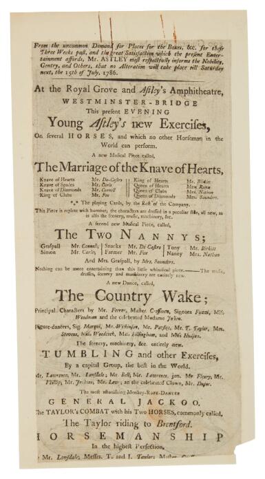 View full screen - View 1 of Lot 23. Astley, Philip | "new Exercises, On several Horses which no other Horseman in the World can perform".