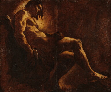 View full screen - View 1 of Lot 350. Study of a Male Nude.