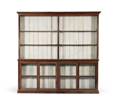 View full screen - View 1 of Lot 197. Bibliothèque à deux corps, XXe siècle, | A bibliothèque, 20th century.