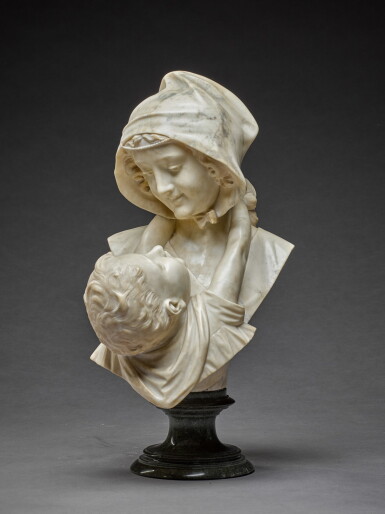 View full screen - View 1 of Lot 76. Bust of a Mother and Child.