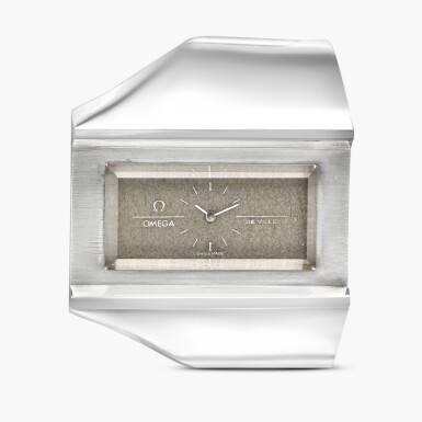 View full screen - View 1 of Lot 2281. De Ville Jeux d’Argent | A silver cuff watch, Circa 1970.