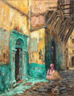 Femme assise à l’ombre dans la casbah d’Alger