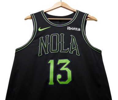 View full screen - View 1 of Lot 60. Kira Lewis Jr. New Orleans Pelicans 2023-2024 In-Season Tournament Game Worn City Edition Jersey.