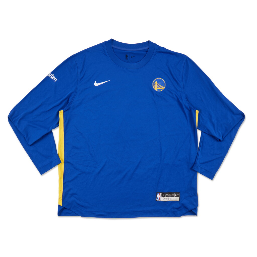 View full screen - View 1 of Lot 11. Stephen Curry Game Worn ‘NBA vs. WNBA 3-Point Challenge’ Warmup Top | Winner.