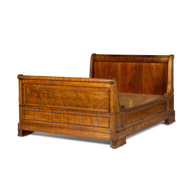 View full screen - View 1 of Lot 18. An Empire mahogany lit en bateau, early 19th century.