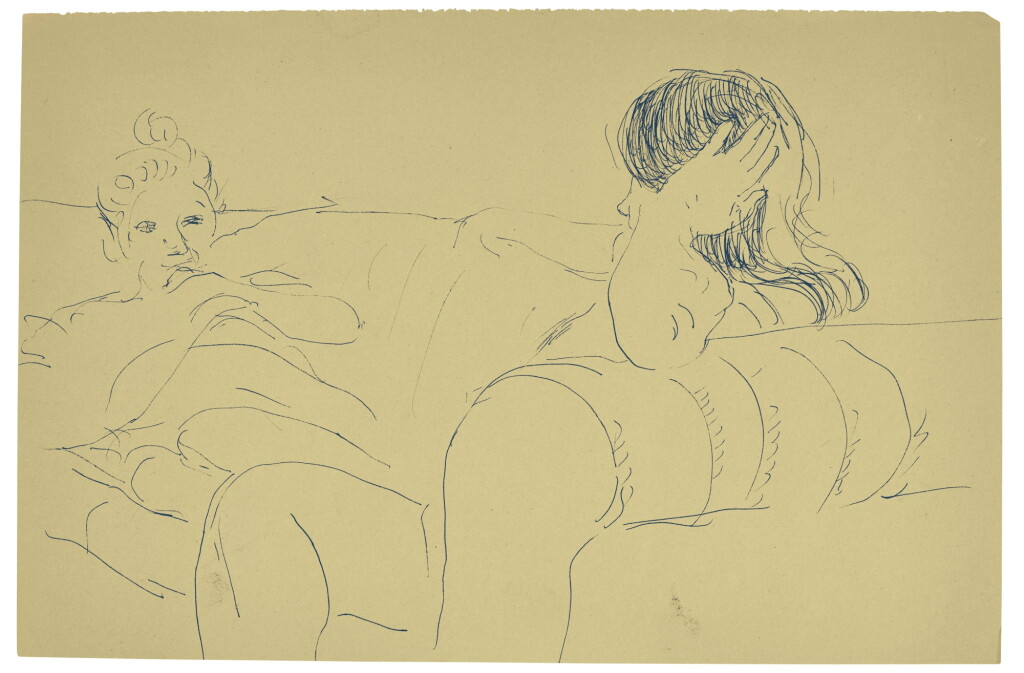 View full screen - View 1 of Lot 641. DAVID HOCKNEY, R.A. | ANN AND CELIA.