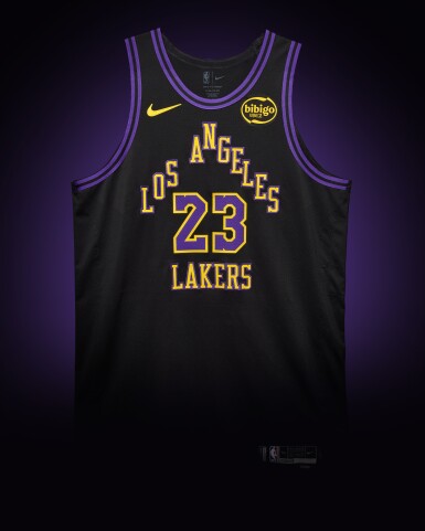 View full screen - View 1 of Lot 1. LeBron James Los Angeles Lakers 2025-2026 Game Worn City Edition Jersey | 41st Birthday.