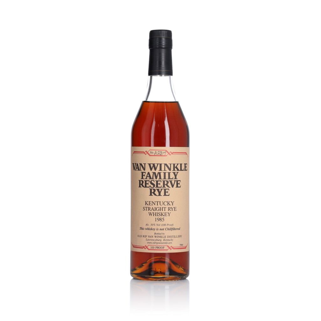View full screen - View 1 of Lot 22. Van Winkle Family Reserve Rye 100 Proof 1985 (1 BT 70cl).