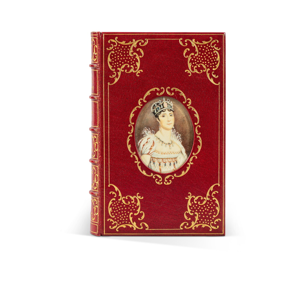View full screen - View 1 of Lot 1172. The Empress Josephine. 1913. Une "Cosway-style binding", avec une miniature représentant l'impératrice..