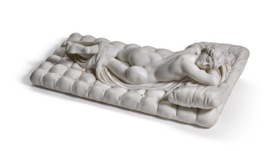 View full screen - View 1 of Lot 15. FRENCH, 19TH CENTURY | THE SLEEPING HERMAPHRODITE .