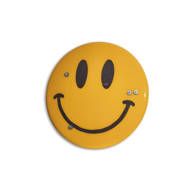 View full screen - View 1 of Lot 9574. JAMES CAUTY 詹姆斯·考蒂 | SMILEY RIOT SHIELD 笑臉防暴盾牌.