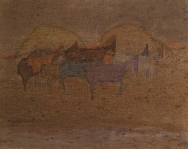 View full screen - View 1 of Lot 125. Cavallini che passano.