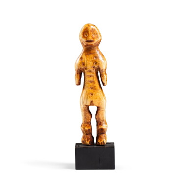 View full screen - View 1 of Lot 170. Statuette en ivoire, Lega, République Démocratique du Congo | Lega Ivory Figure, Democratic Republic of the Congo.