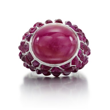 View full screen - View 1 of Lot 230. MICHELE DELLA VALLE | RUBY RING.