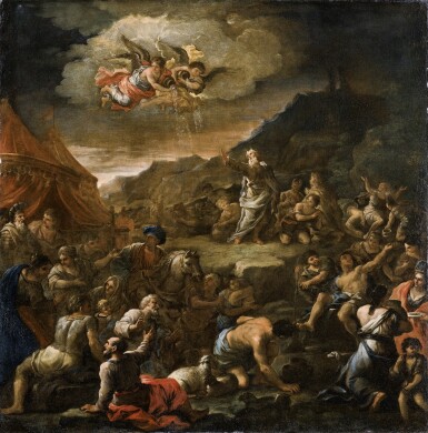 View full screen - View 1 of Lot 241. PAOLO DE MATTEIS | THE FALL OF MANNA FROM HEAVEN.