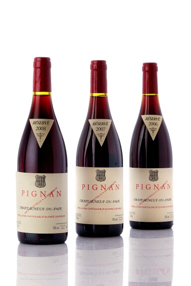 View full screen - View 1 of Lot 7090. Châteauneuf du Pape, Pignan 2006 Château Rayas (6 BT).