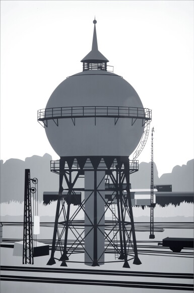 View full screen - View 1 of Lot 12. Water Tower (After Bernd & Hilla Becher 1963) (from The History of Photography Remix) .