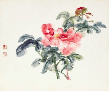 View full screen - View 1 of Lot 2507. 張大千 大富貴│Zhang Daqian, Peony.