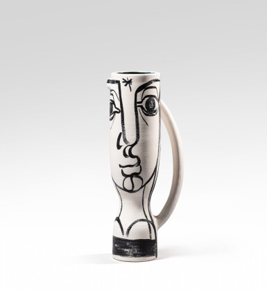 View full screen - View 1 of Lot 51. Vase monumental Visage.