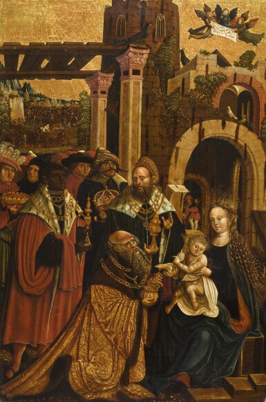 View full screen - View 1 of Lot 76. DANUBE SCHOOL, CIRCA 1510-20 | The Adoration of The Magi.