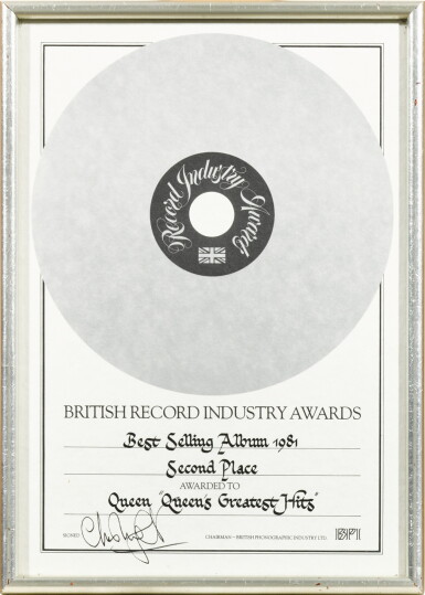 View full screen - View 1 of Lot 2146. Queen And Freddie Mercury - various music awards.