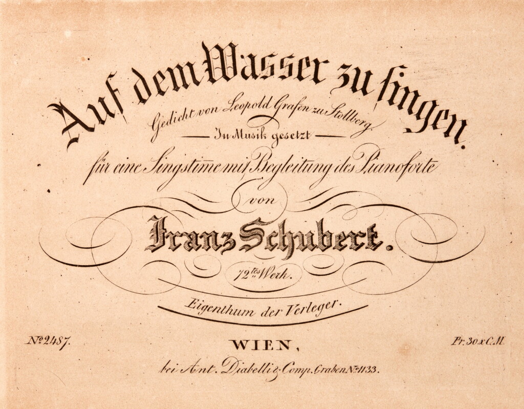 View full screen - View 1 of Lot 35. F. Schubert. One first and one early song edition (op.72 and op.12), 1827 and after 1822, respectively.