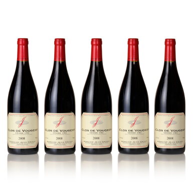 View full screen - View 1 of Lot 580. Clos de Vougeot 2008 Jean Grivot (5 BT).