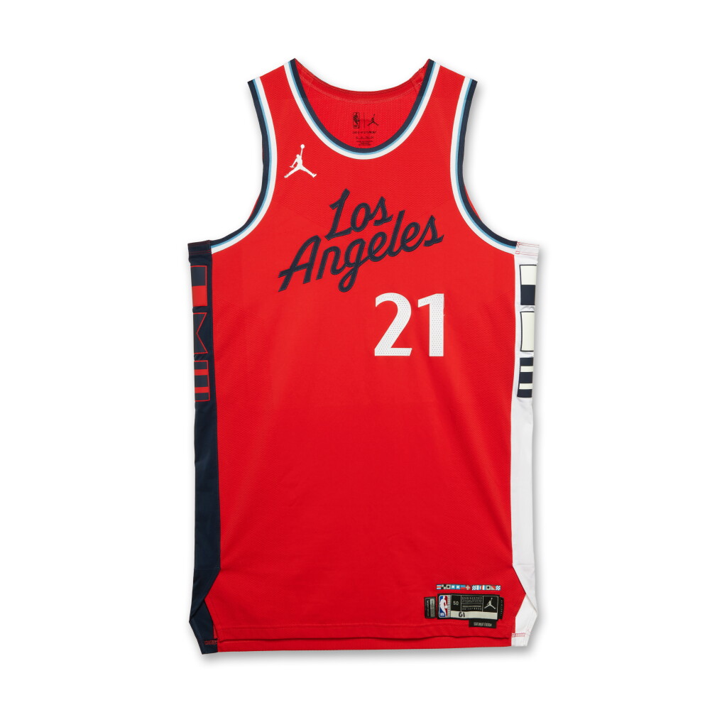 View full screen - View 1 of Lot 128. Kobe Brown Los Angeles Clippers 2025 NBA Playoffs Western Conference Round 1 Game Issued Statement Edition Jersey | Game 1 .