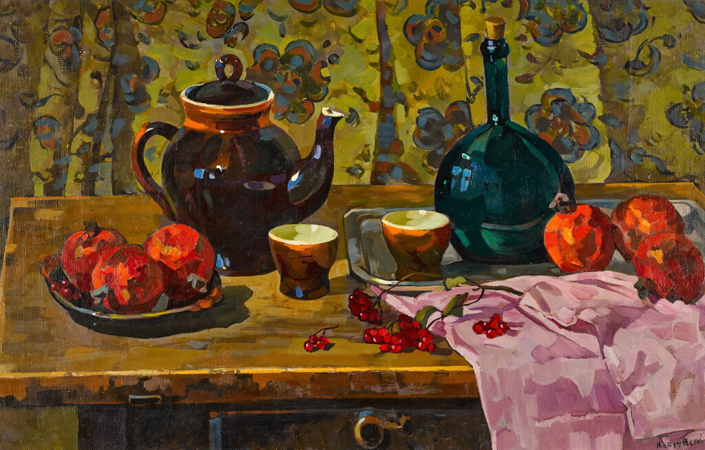 View full screen - View 1 of Lot 172. Still Life with Pomegranates.