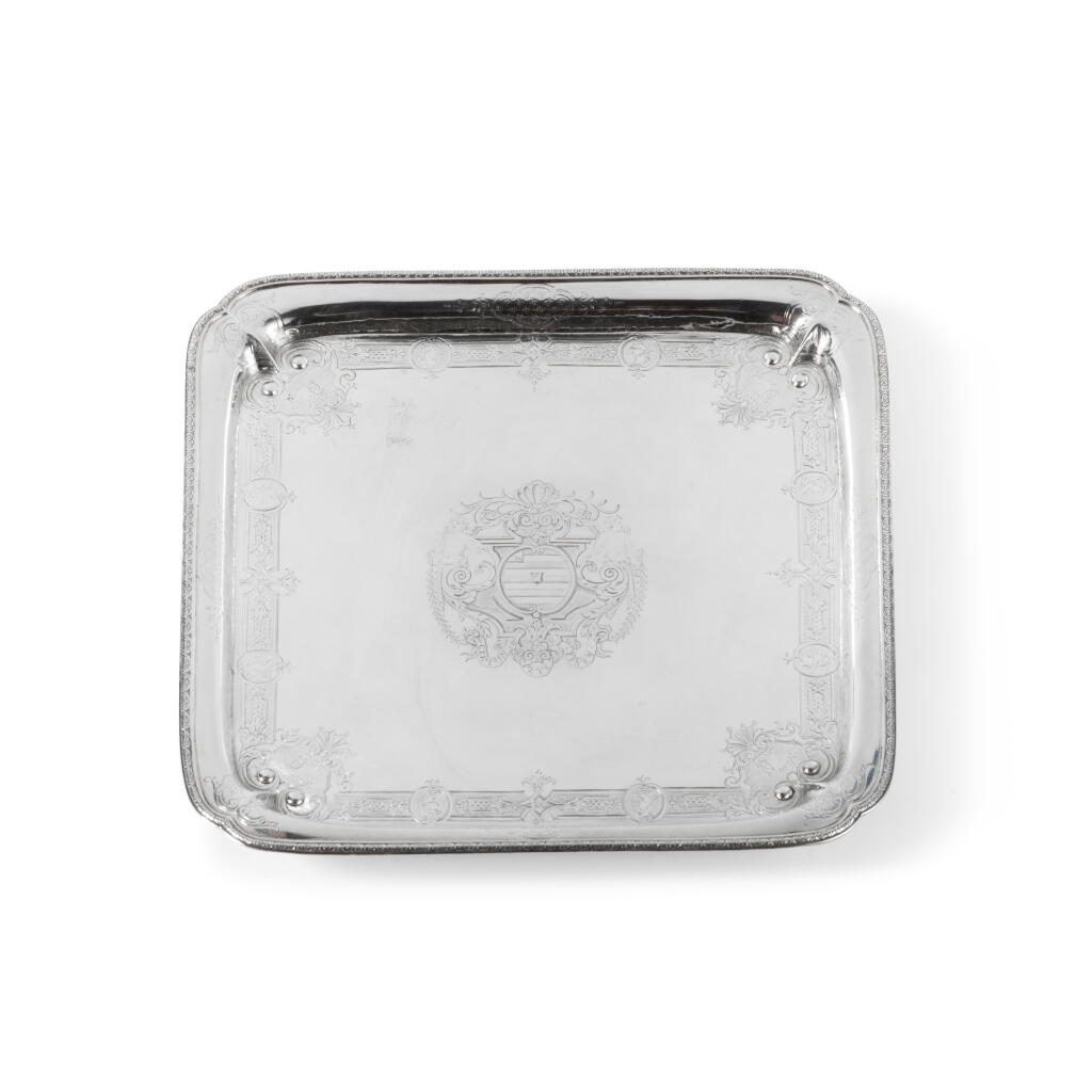 View full screen - View 1 of Lot 567. A George I Britannia Standard Silver Salver, Paul de Lamerie, London, 1721.
