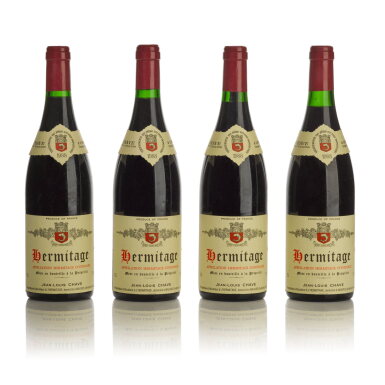 View full screen - View 1 of Lot 302. Hermitage Rouge 1988 Jean-Louis Chave (12 BT).