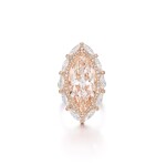 Very Light Pinkish Brown Diamond and Diamond Ring | 10.13克拉 輕淡粉紅棕色 鑽石 配 鑽石戒指