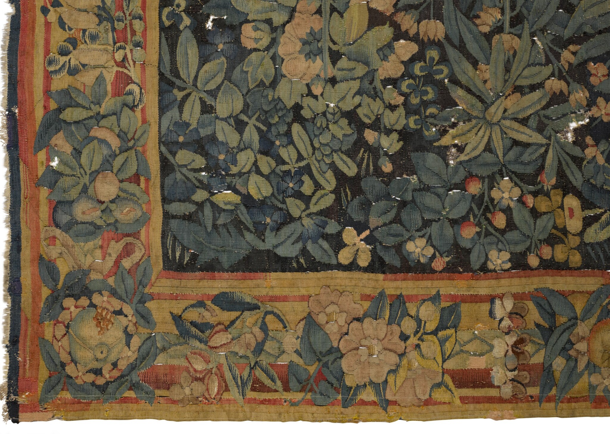 A Flemish Armorial and Millefleurs Tapestry, Southern Netherlands