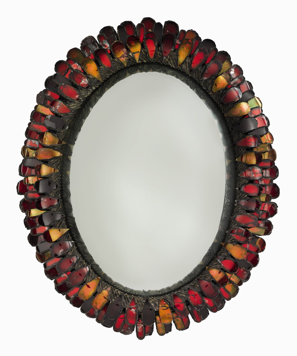 View full screen - View 1 of Lot 286. LINE VAUTRIN | "ZINNIA" MIRROR.