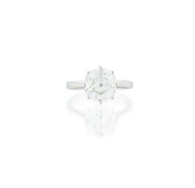 View full screen - View 1 of Lot 160. Bague diamant | Diamond ring.
