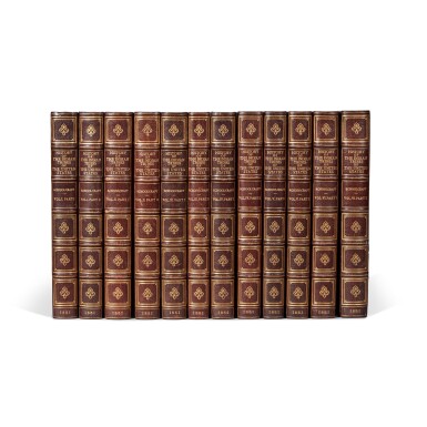 View full screen - View 1 of Lot 75. Henry Rowe Schoolcraft | Historical and statistical information, respecting the… Indian tribes of the United States. Philadelphia, 1851–1857.