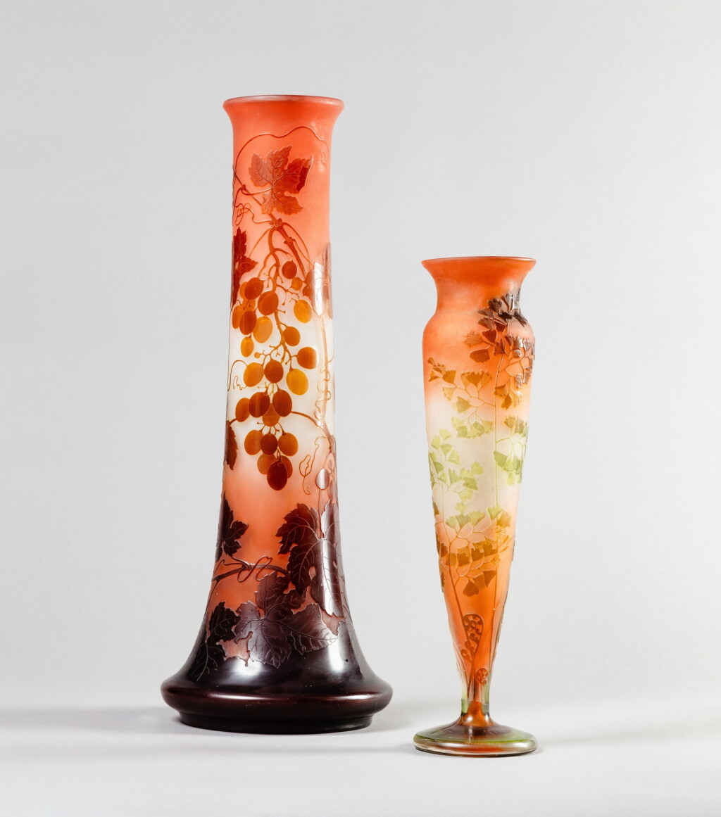 View full screen - View 1 of Lot 707. Two vases, circa 1904-1906.