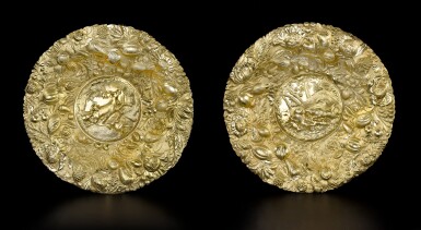 View full screen - View 1 of Lot 86. A pair of George III silver-gilt sideboard dishes, William Pitts, London, 1820.