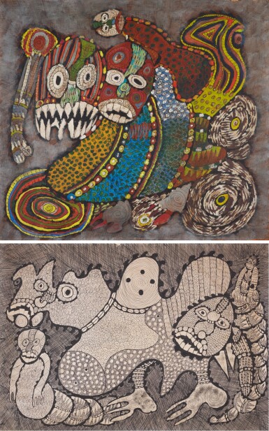 View full screen - View 1 of Lot 18. Untitled (set of two works).