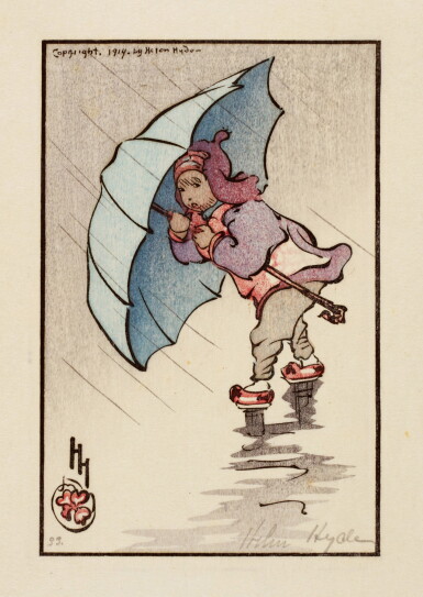 View full screen - View 1 of Lot 141. HELEN HYDE (1868–1919) TEN WOODBLOCK PRINTS, MEIJI PERIOD (20TH CENTURY).