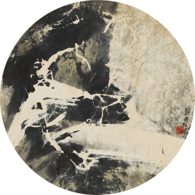 View full screen - View 1 of Lot 800. Liu Kuo-Sung 劉國松 | Waterfall Behind the Snow 雪瀑圖.