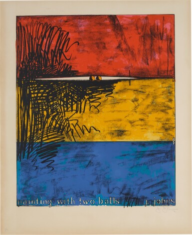 View full screen - View 1 of Lot 92. Painting with Two Balls (ULAE 87).