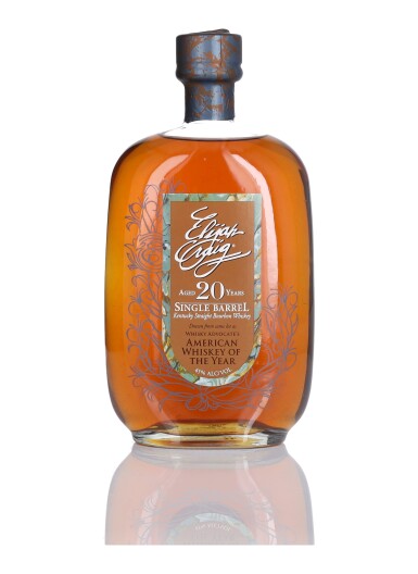 View full screen - View 1 of Lot 340. Elijah Craig Single Barrel 20 Year Old 45.0 abv 1991 (1 BT 75cl).