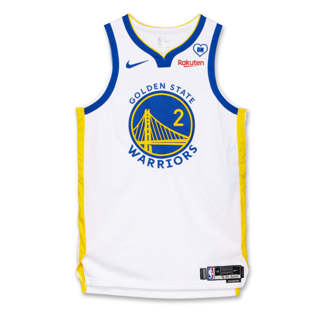 View full screen - View 1 of Lot 218. Brandin Podziemski ‘Rookie Season’ Golden State Warriors 2023-2024 Game Worn Association Edition Jersey .