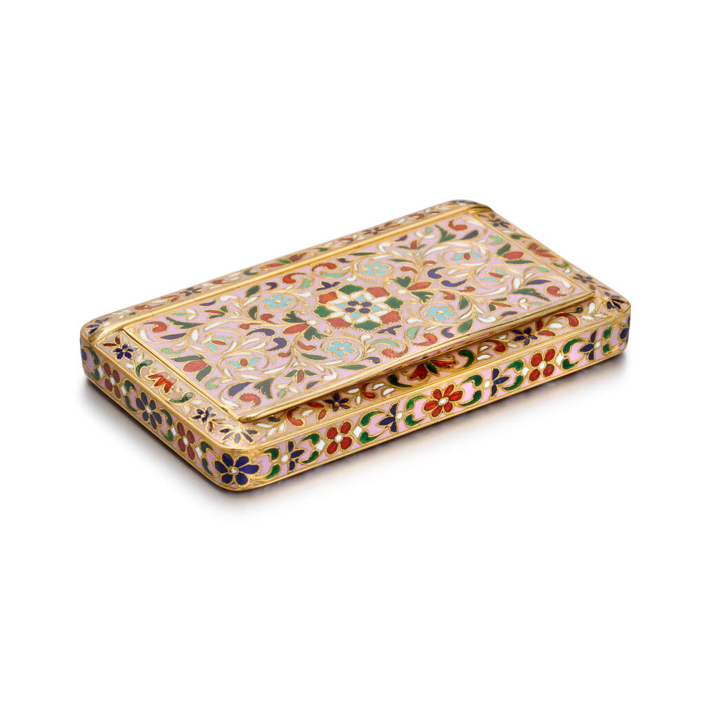 View full screen - View 1 of Lot 1101. A gold and enamel snuff box, Jean-François Bautte, Geneva, 1821-1837.