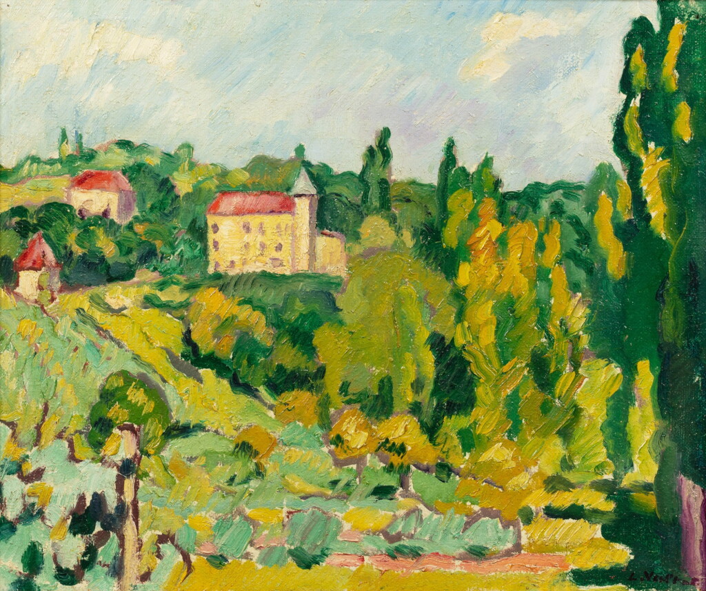 Voir en plein écran - Voir 1 du lot 528. Paysage (La Campagne).