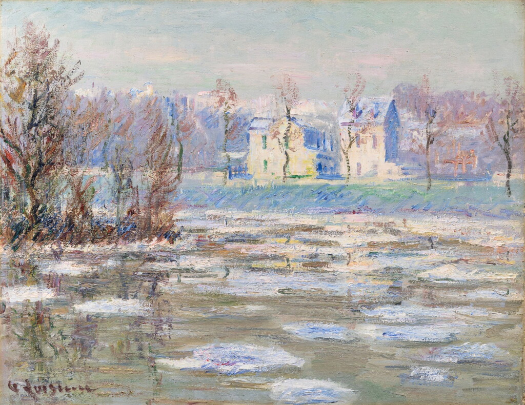 View full screen - View 1 of Lot 391. La Seine en hiver.